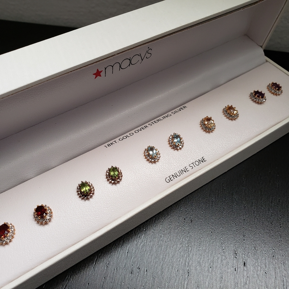 Rhinestone Stud Earrings